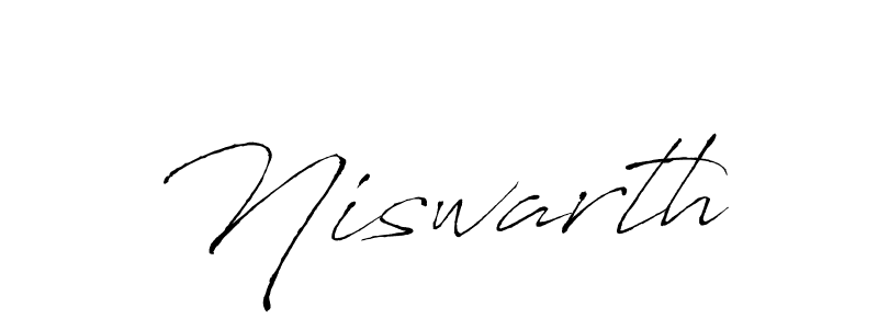 How to make Niswarth name signature. Use Antro_Vectra style for creating short signs online. This is the latest handwritten sign. Niswarth signature style 6 images and pictures png