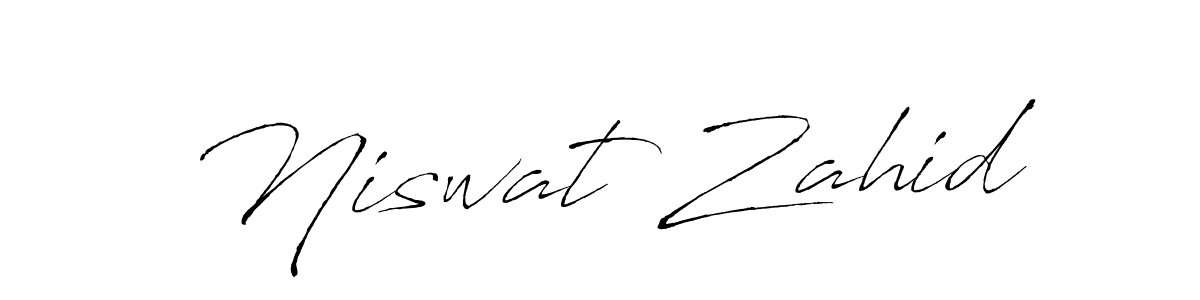 You can use this online signature creator to create a handwritten signature for the name Niswat Zahid. This is the best online autograph maker. Niswat Zahid signature style 6 images and pictures png