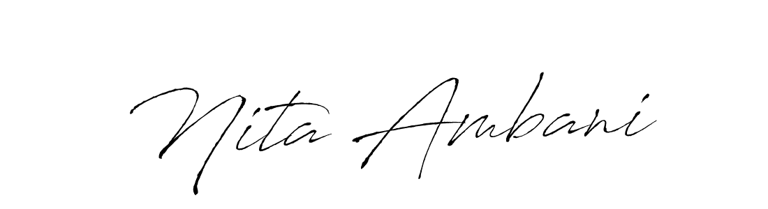 You should practise on your own different ways (Antro_Vectra) to write your name (Nita Ambani) in signature. don't let someone else do it for you. Nita Ambani signature style 6 images and pictures png