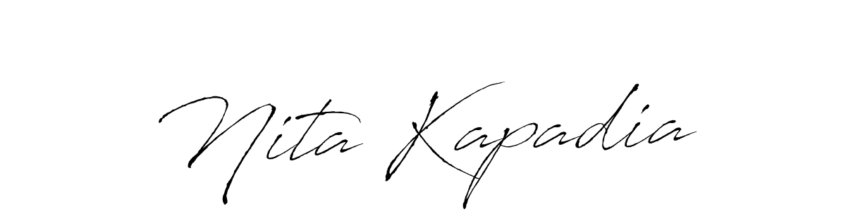 Also we have Nita Kapadia name is the best signature style. Create professional handwritten signature collection using Antro_Vectra autograph style. Nita Kapadia signature style 6 images and pictures png