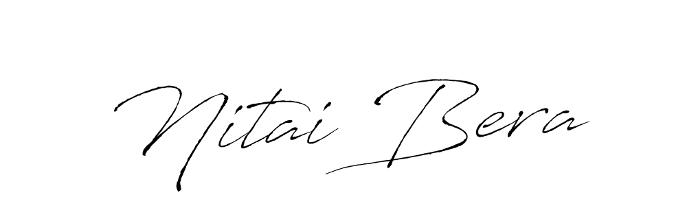 Design your own signature with our free online signature maker. With this signature software, you can create a handwritten (Antro_Vectra) signature for name Nitai Bera. Nitai Bera signature style 6 images and pictures png