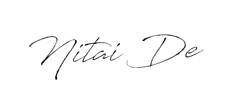 This is the best signature style for the Nitai De name. Also you like these signature font (Antro_Vectra). Mix name signature. Nitai De signature style 6 images and pictures png