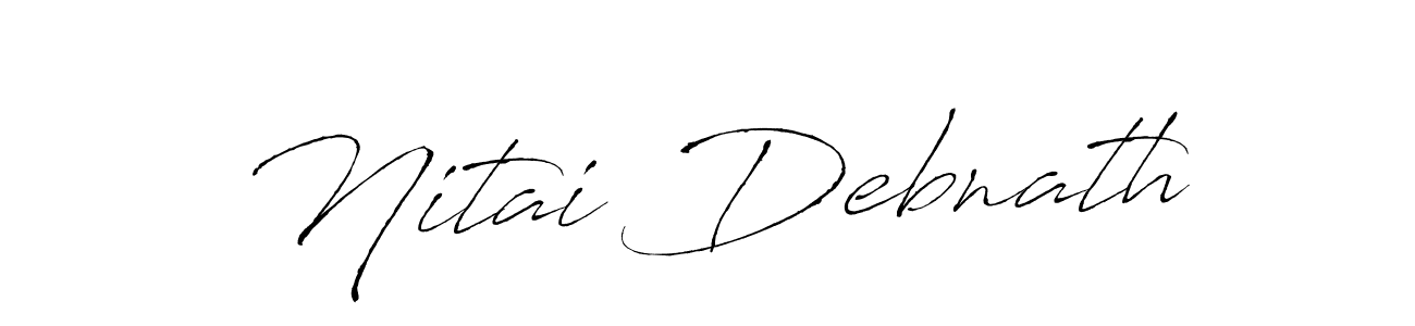 How to make Nitai Debnath signature? Antro_Vectra is a professional autograph style. Create handwritten signature for Nitai Debnath name. Nitai Debnath signature style 6 images and pictures png
