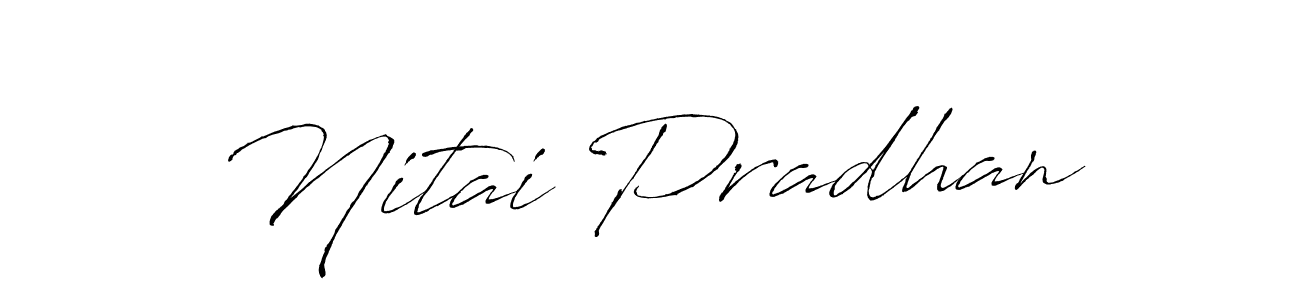 Create a beautiful signature design for name Nitai Pradhan. With this signature (Antro_Vectra) fonts, you can make a handwritten signature for free. Nitai Pradhan signature style 6 images and pictures png