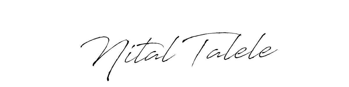 Also You can easily find your signature by using the search form. We will create Nital Talele name handwritten signature images for you free of cost using Antro_Vectra sign style. Nital Talele signature style 6 images and pictures png