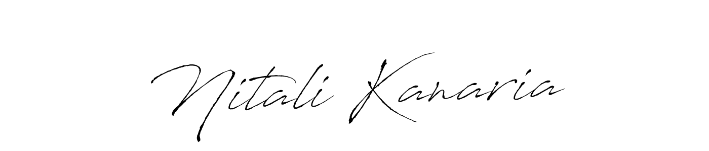 Use a signature maker to create a handwritten signature online. With this signature software, you can design (Antro_Vectra) your own signature for name Nitali Kanaria. Nitali Kanaria signature style 6 images and pictures png