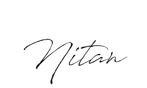 Create a beautiful signature design for name Nitan. With this signature (Antro_Vectra) fonts, you can make a handwritten signature for free. Nitan signature style 6 images and pictures png