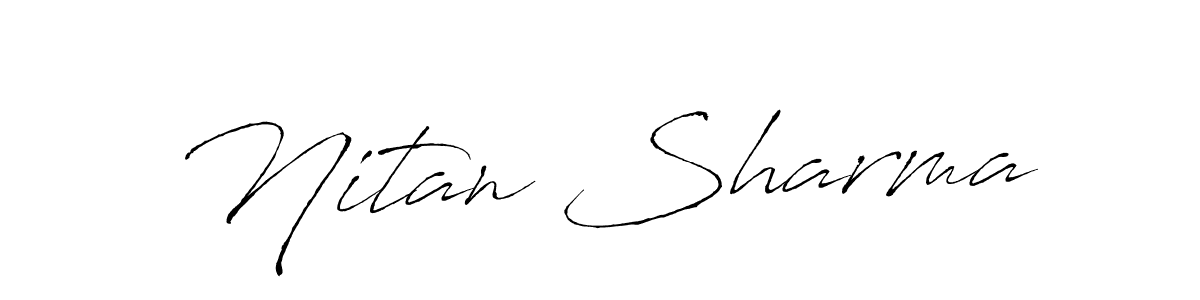 How to Draw Nitan Sharma signature style? Antro_Vectra is a latest design signature styles for name Nitan Sharma. Nitan Sharma signature style 6 images and pictures png