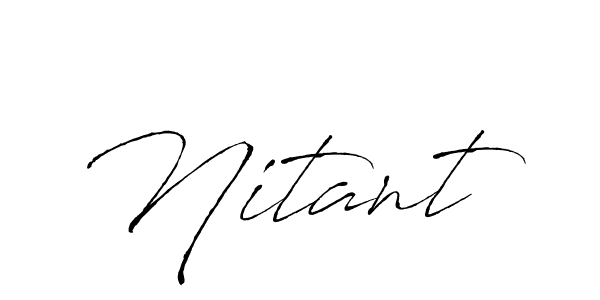 Also You can easily find your signature by using the search form. We will create Nitant name handwritten signature images for you free of cost using Antro_Vectra sign style. Nitant signature style 6 images and pictures png