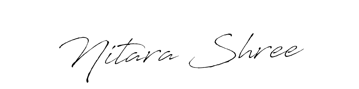 How to make Nitara Shree signature? Antro_Vectra is a professional autograph style. Create handwritten signature for Nitara Shree name. Nitara Shree signature style 6 images and pictures png