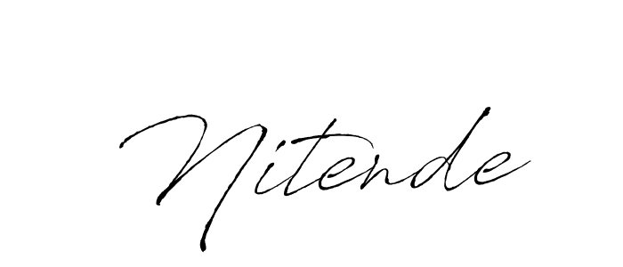 Also we have Nitende name is the best signature style. Create professional handwritten signature collection using Antro_Vectra autograph style. Nitende signature style 6 images and pictures png
