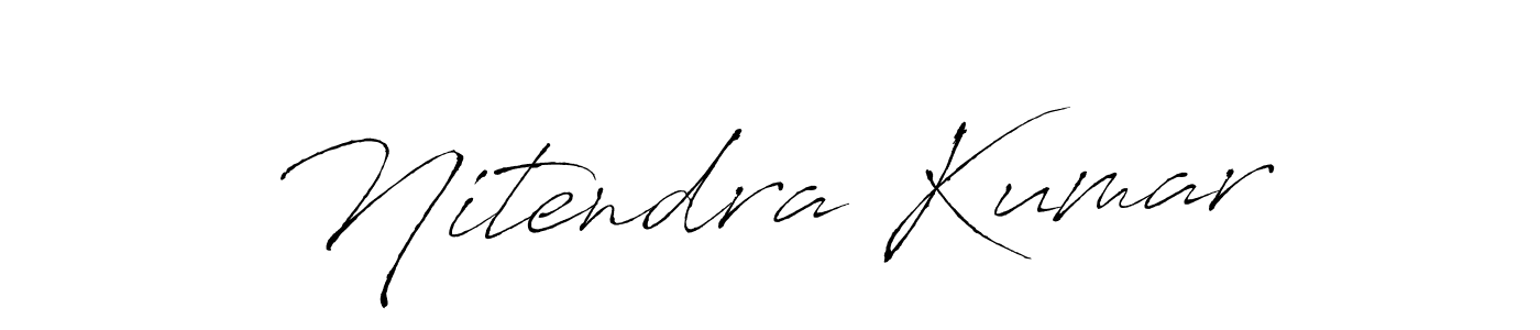 The best way (Antro_Vectra) to make a short signature is to pick only two or three words in your name. The name Nitendra Kumar include a total of six letters. For converting this name. Nitendra Kumar signature style 6 images and pictures png