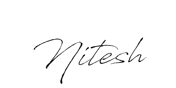 How to Draw Nitesh signature style? Antro_Vectra is a latest design signature styles for name Nitesh. Nitesh signature style 6 images and pictures png