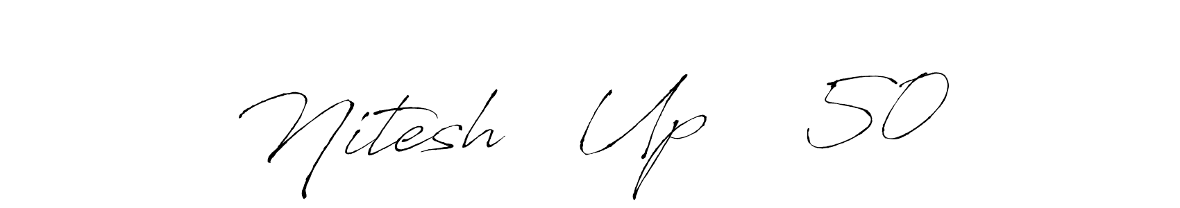 The best way (Antro_Vectra) to make a short signature is to pick only two or three words in your name. The name Nitesh   Up    50 include a total of six letters. For converting this name. Nitesh   Up    50 signature style 6 images and pictures png