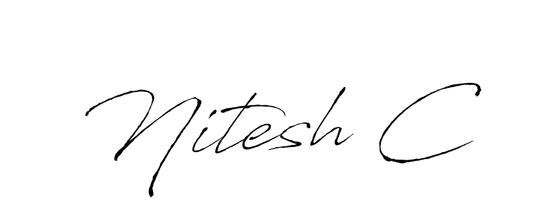 How to Draw Nitesh C signature style? Antro_Vectra is a latest design signature styles for name Nitesh C. Nitesh C signature style 6 images and pictures png