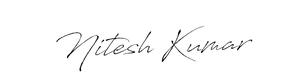 Use a signature maker to create a handwritten signature online. With this signature software, you can design (Antro_Vectra) your own signature for name Nitesh Kumar. Nitesh Kumar signature style 6 images and pictures png