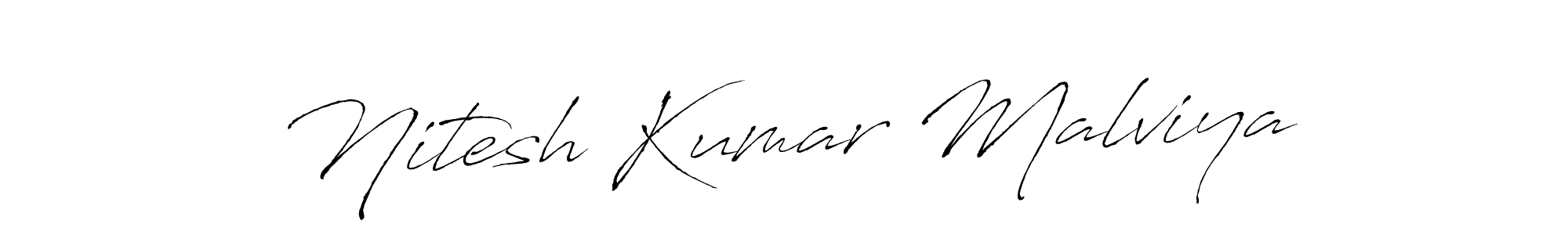 Use a signature maker to create a handwritten signature online. With this signature software, you can design (Antro_Vectra) your own signature for name Nitesh Kumar Malviya. Nitesh Kumar Malviya signature style 6 images and pictures png