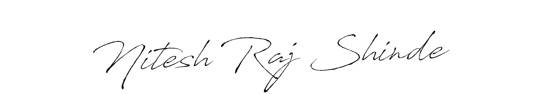 The best way (Antro_Vectra) to make a short signature is to pick only two or three words in your name. The name Nitesh Raj Shinde include a total of six letters. For converting this name. Nitesh Raj Shinde signature style 6 images and pictures png