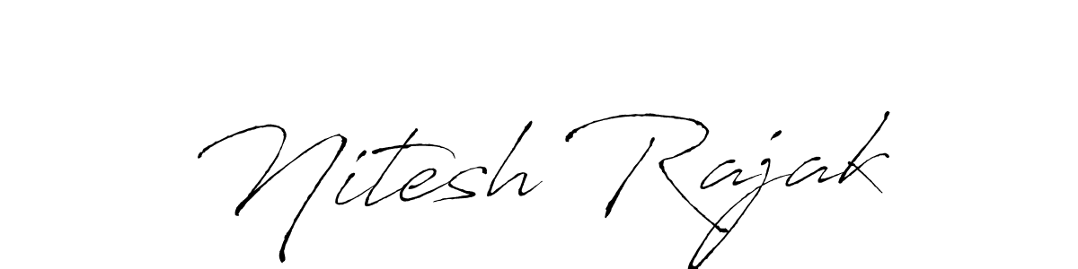 Nitesh Rajak stylish signature style. Best Handwritten Sign (Antro_Vectra) for my name. Handwritten Signature Collection Ideas for my name Nitesh Rajak. Nitesh Rajak signature style 6 images and pictures png