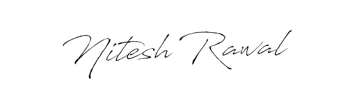 Use a signature maker to create a handwritten signature online. With this signature software, you can design (Antro_Vectra) your own signature for name Nitesh Rawal. Nitesh Rawal signature style 6 images and pictures png