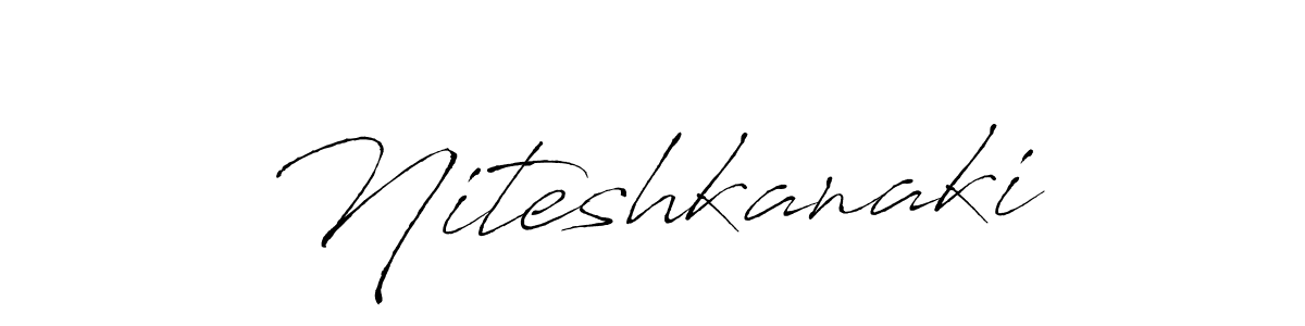 The best way (Antro_Vectra) to make a short signature is to pick only two or three words in your name. The name Niteshkanaki include a total of six letters. For converting this name. Niteshkanaki signature style 6 images and pictures png