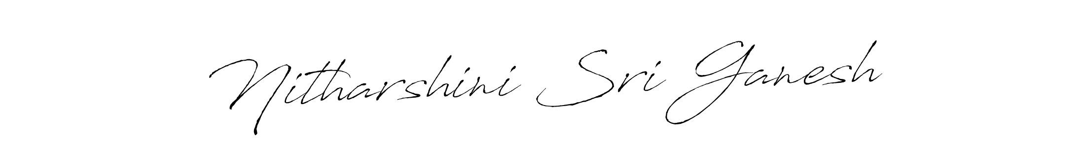 Nitharshini Sri Ganesh stylish signature style. Best Handwritten Sign (Antro_Vectra) for my name. Handwritten Signature Collection Ideas for my name Nitharshini Sri Ganesh. Nitharshini Sri Ganesh signature style 6 images and pictures png