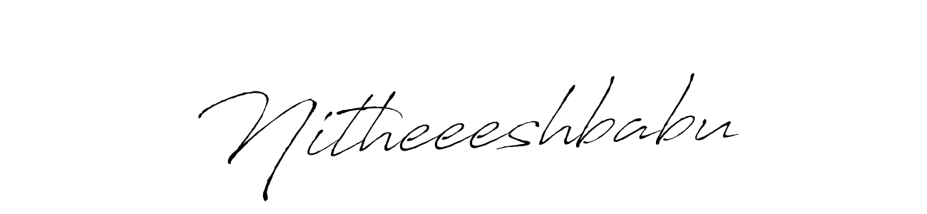 Create a beautiful signature design for name Nitheeeshbabu. With this signature (Antro_Vectra) fonts, you can make a handwritten signature for free. Nitheeeshbabu signature style 6 images and pictures png