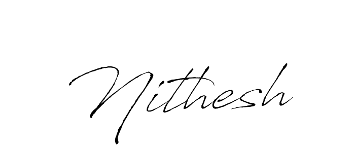 Create a beautiful signature design for name Nithesh. With this signature (Antro_Vectra) fonts, you can make a handwritten signature for free. Nithesh signature style 6 images and pictures png