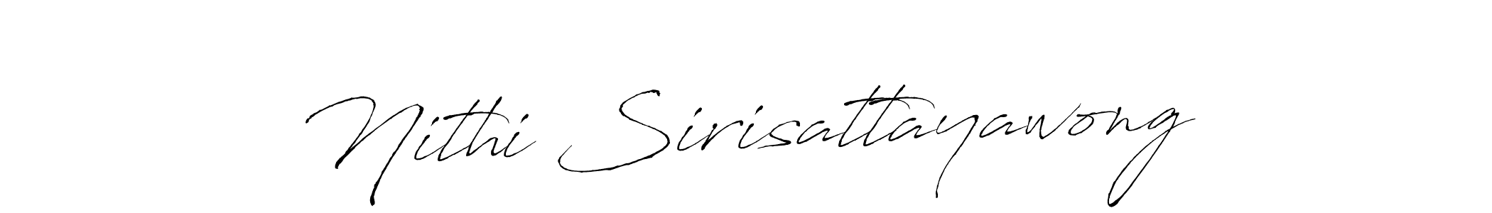Antro_Vectra is a professional signature style that is perfect for those who want to add a touch of class to their signature. It is also a great choice for those who want to make their signature more unique. Get Nithi Sirisattayawong name to fancy signature for free. Nithi Sirisattayawong signature style 6 images and pictures png