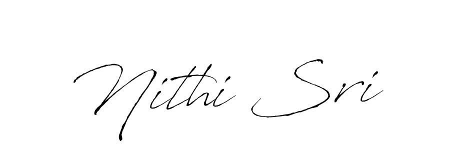 The best way (Antro_Vectra) to make a short signature is to pick only two or three words in your name. The name Nithi Sri include a total of six letters. For converting this name. Nithi Sri signature style 6 images and pictures png