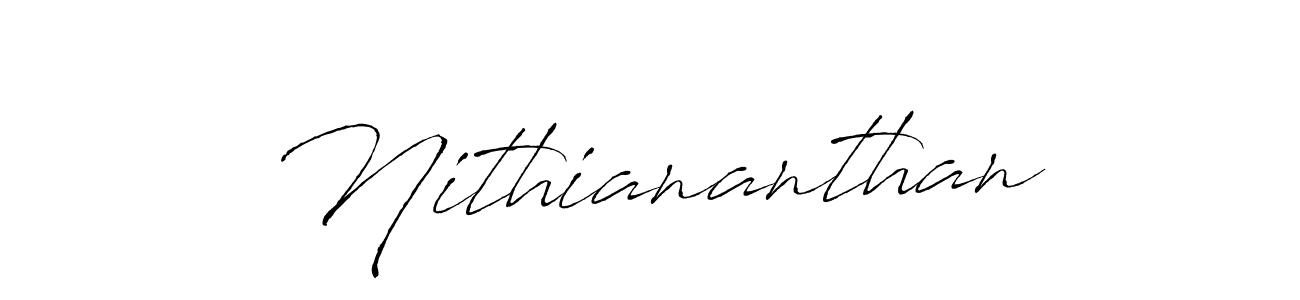 Use a signature maker to create a handwritten signature online. With this signature software, you can design (Antro_Vectra) your own signature for name Nithiananthan. Nithiananthan signature style 6 images and pictures png