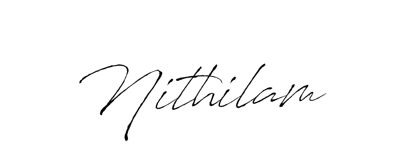 How to make Nithilam name signature. Use Antro_Vectra style for creating short signs online. This is the latest handwritten sign. Nithilam signature style 6 images and pictures png