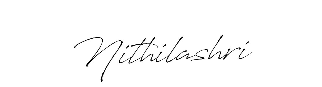How to make Nithilashri name signature. Use Antro_Vectra style for creating short signs online. This is the latest handwritten sign. Nithilashri signature style 6 images and pictures png