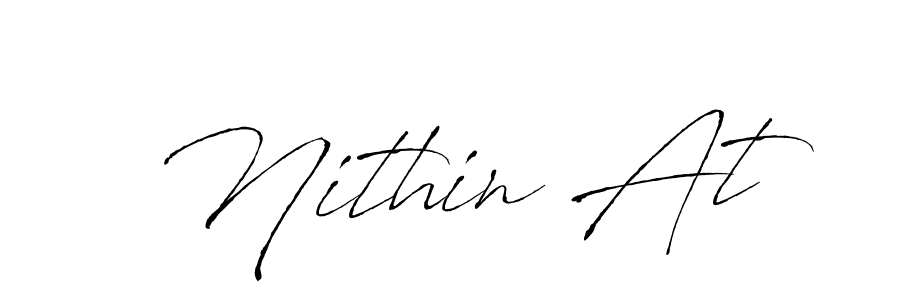 Once you've used our free online signature maker to create your best signature Antro_Vectra style, it's time to enjoy all of the benefits that Nithin At name signing documents. Nithin At signature style 6 images and pictures png