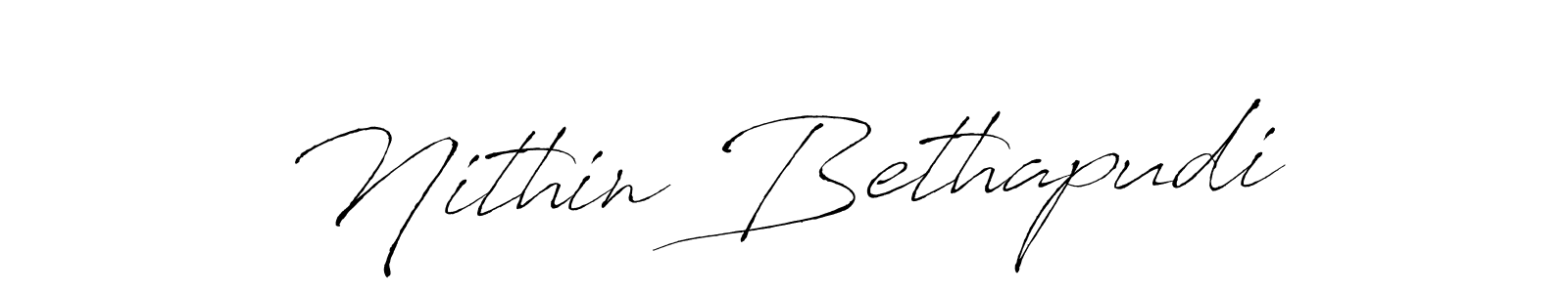 Also You can easily find your signature by using the search form. We will create Nithin Bethapudi name handwritten signature images for you free of cost using Antro_Vectra sign style. Nithin Bethapudi signature style 6 images and pictures png