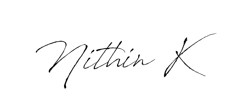 Make a beautiful signature design for name Nithin K. Use this online signature maker to create a handwritten signature for free. Nithin K signature style 6 images and pictures png