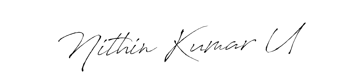 Here are the top 10 professional signature styles for the name Nithin Kumar U. These are the best autograph styles you can use for your name. Nithin Kumar U signature style 6 images and pictures png