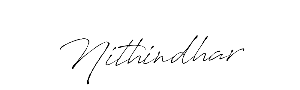 Make a beautiful signature design for name Nithindhar. With this signature (Antro_Vectra) style, you can create a handwritten signature for free. Nithindhar signature style 6 images and pictures png