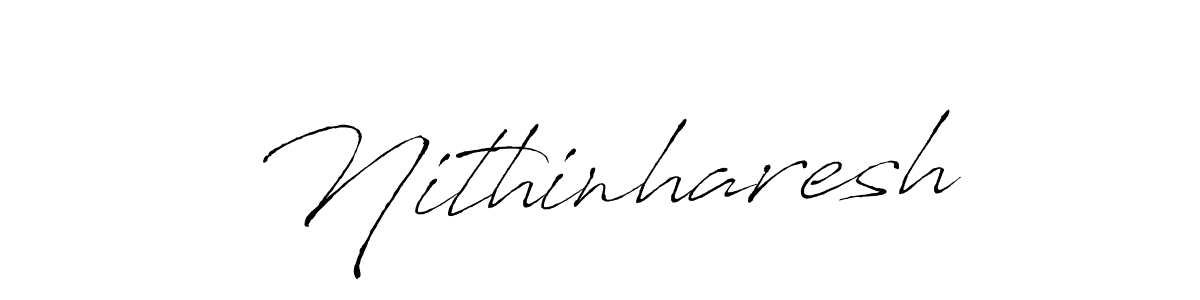 Antro_Vectra is a professional signature style that is perfect for those who want to add a touch of class to their signature. It is also a great choice for those who want to make their signature more unique. Get Nithinharesh name to fancy signature for free. Nithinharesh signature style 6 images and pictures png