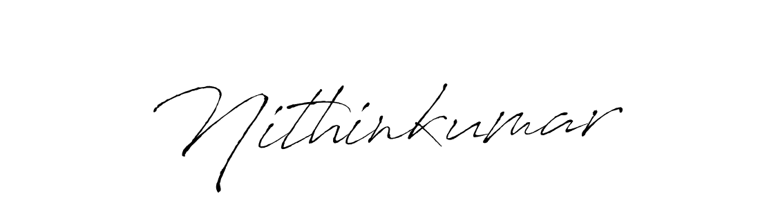 Create a beautiful signature design for name Nithinkumar. With this signature (Antro_Vectra) fonts, you can make a handwritten signature for free. Nithinkumar signature style 6 images and pictures png