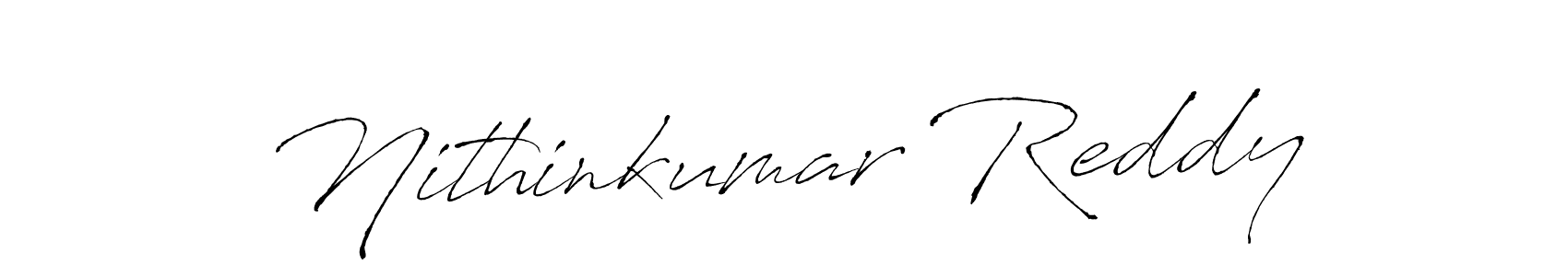 Nithinkumar Reddy stylish signature style. Best Handwritten Sign (Antro_Vectra) for my name. Handwritten Signature Collection Ideas for my name Nithinkumar Reddy. Nithinkumar Reddy signature style 6 images and pictures png