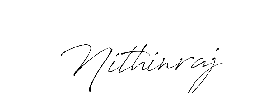 Make a beautiful signature design for name Nithinraj. With this signature (Antro_Vectra) style, you can create a handwritten signature for free. Nithinraj signature style 6 images and pictures png