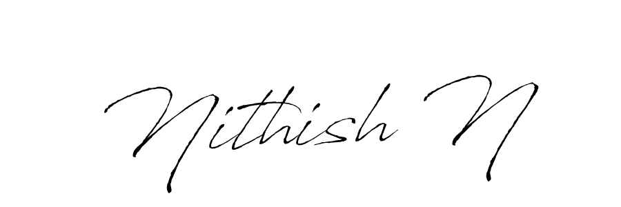 It looks lik you need a new signature style for name Nithish N. Design unique handwritten (Antro_Vectra) signature with our free signature maker in just a few clicks. Nithish N signature style 6 images and pictures png