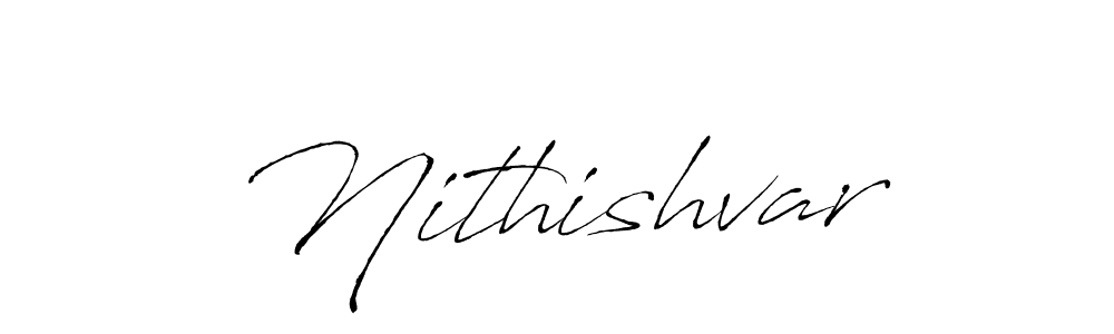 Make a beautiful signature design for name Nithishvar. With this signature (Antro_Vectra) style, you can create a handwritten signature for free. Nithishvar signature style 6 images and pictures png