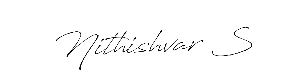 How to make Nithishvar S signature? Antro_Vectra is a professional autograph style. Create handwritten signature for Nithishvar S name. Nithishvar S signature style 6 images and pictures png