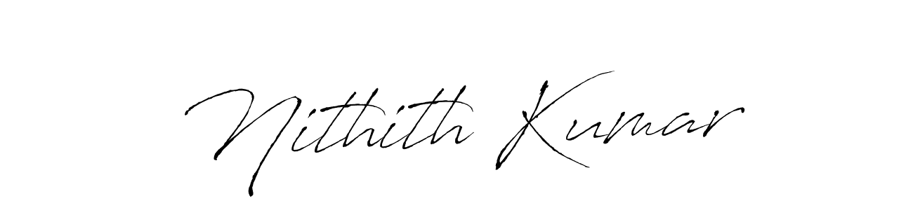 Antro_Vectra is a professional signature style that is perfect for those who want to add a touch of class to their signature. It is also a great choice for those who want to make their signature more unique. Get Nithith Kumar name to fancy signature for free. Nithith Kumar signature style 6 images and pictures png