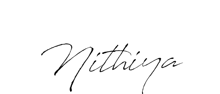 The best way (Antro_Vectra) to make a short signature is to pick only two or three words in your name. The name Nithiya include a total of six letters. For converting this name. Nithiya signature style 6 images and pictures png