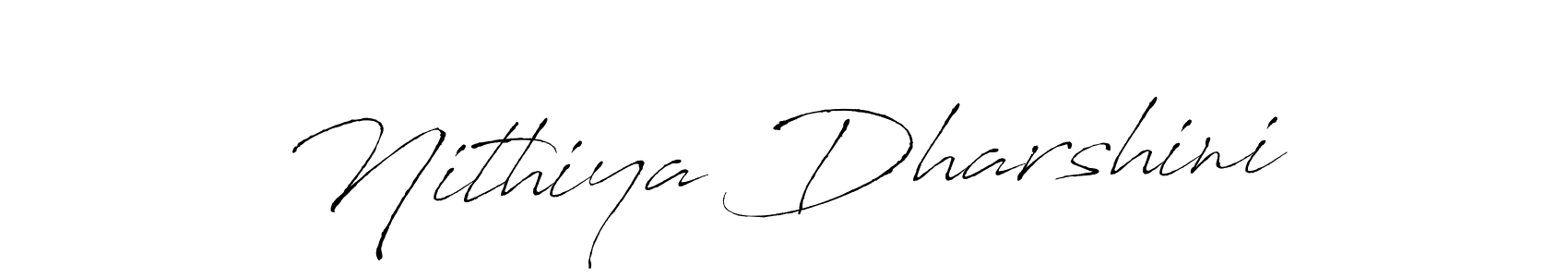 Make a beautiful signature design for name Nithiya Dharshini. With this signature (Antro_Vectra) style, you can create a handwritten signature for free. Nithiya Dharshini signature style 6 images and pictures png