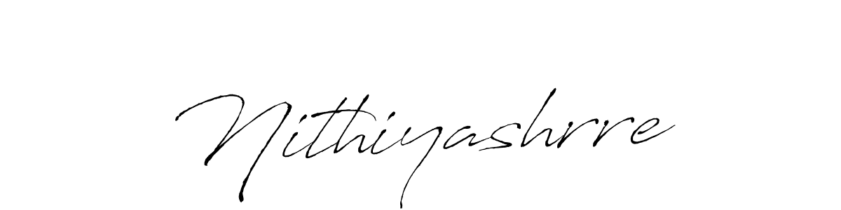 Design your own signature with our free online signature maker. With this signature software, you can create a handwritten (Antro_Vectra) signature for name Nithiyashrre. Nithiyashrre signature style 6 images and pictures png