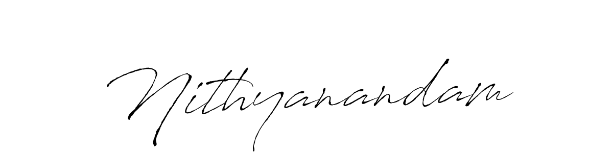 Use a signature maker to create a handwritten signature online. With this signature software, you can design (Antro_Vectra) your own signature for name Nithyanandam. Nithyanandam signature style 6 images and pictures png